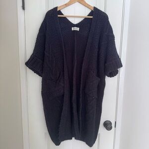 Naning9 Cozy Heavy Knit Sweater - Black